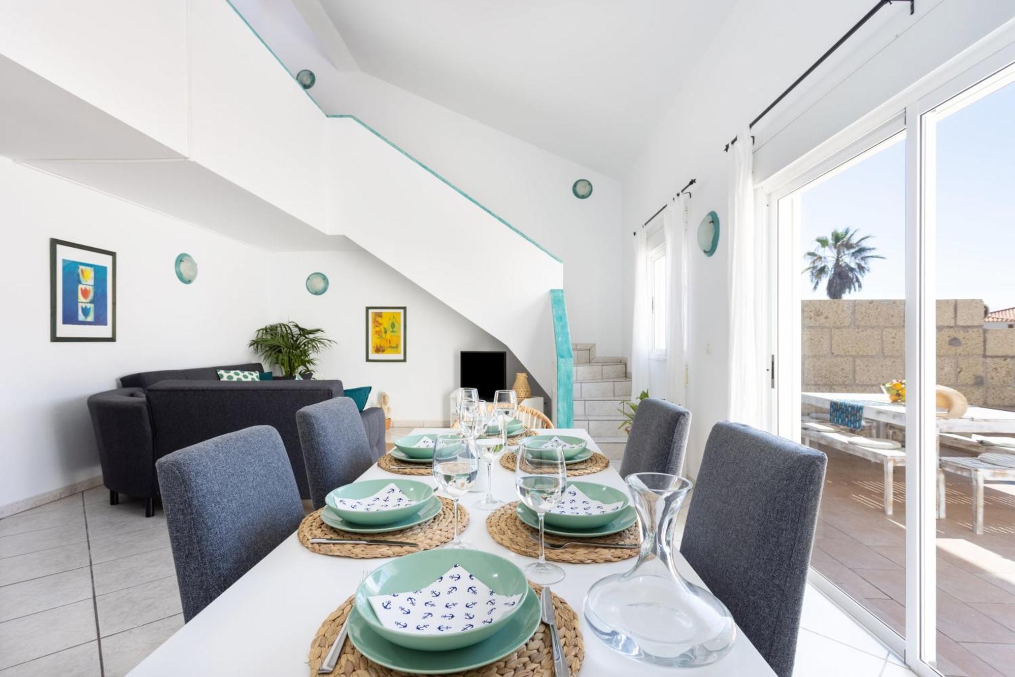 Casa Naranja - Heated Pool - Bbq - Terrace - Free Wifi - Child & Pet-Friendly - 3 Bedrooms - 6 People Poris de Abona Exterior foto